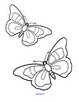 Butterflies theme - 4 creative coloring printables.