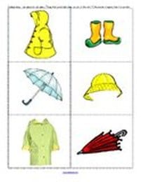 Rain theme activities and printables for Preschool and Kindergarten