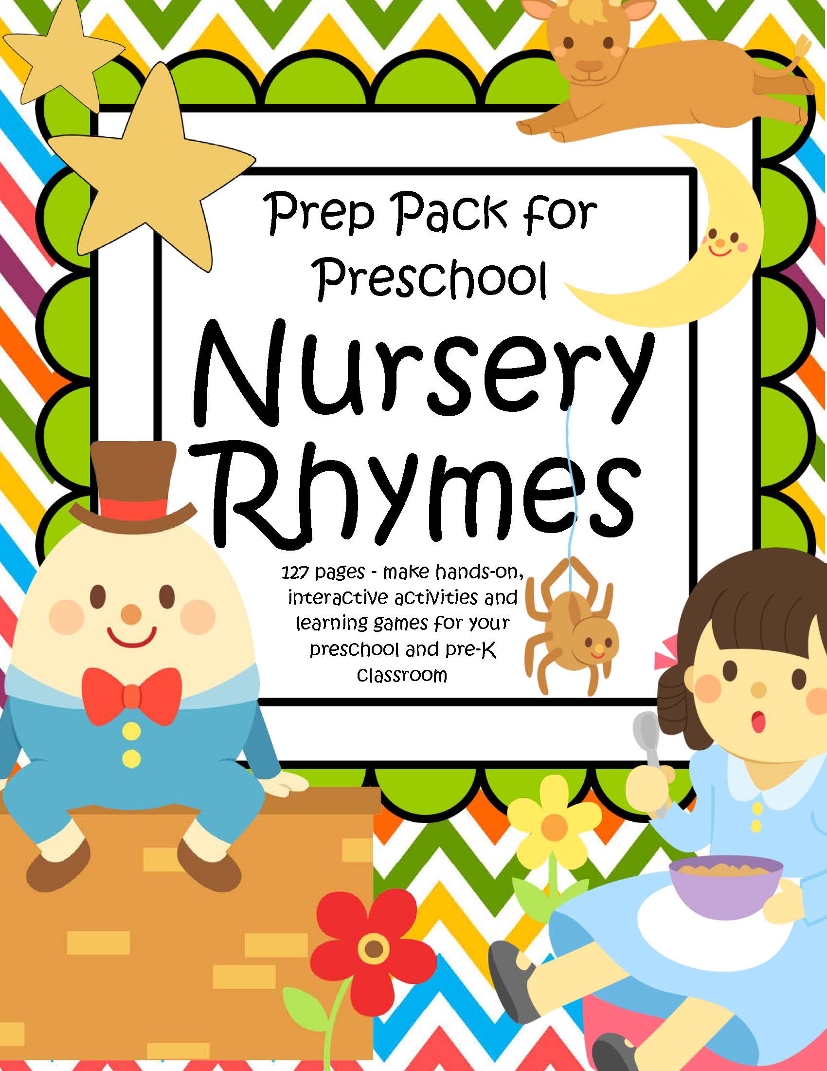 NURSERY RHYMES Pack For Preschool Pre K 127 Pgs
