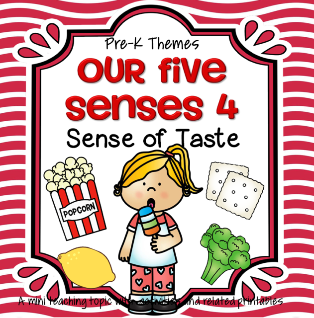 Sense of Taste Math, Science, and Literacy Centers and Activities for