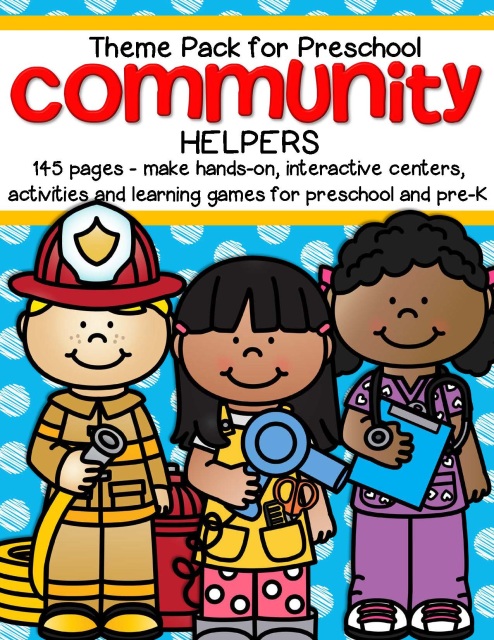 Community Helpers Theme Pack for Preschool