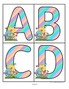Easter theme large alphabet cards