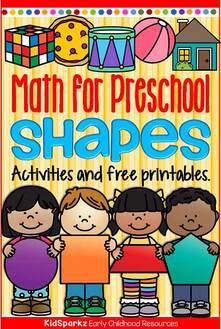 Shapes activities and printables for preschool at KidSparkz