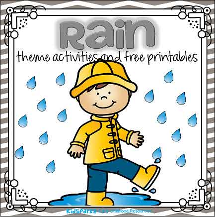 rain theme activities and printables for preschool and kindergarten kidsparkz