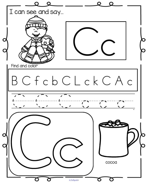 WINTER Alphabet Practice Printables - Recognition, Tracing and ...